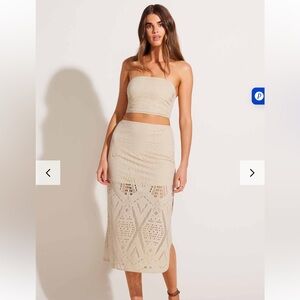 Vitamin A Harper crochet skirt and top set